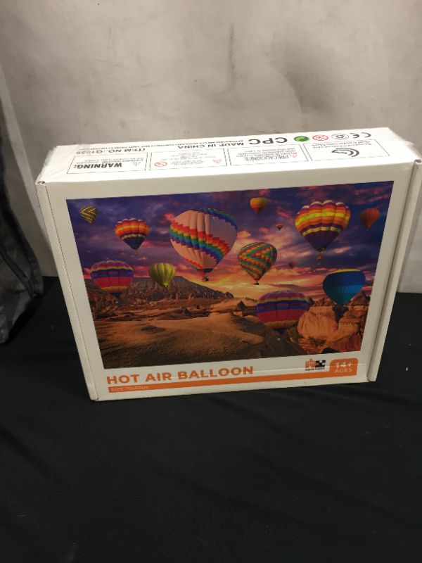 Photo 3 of Gesonlinka Puzzles for Adults 1000 Piece, Hot Air Balloon 1000 Piece Puzzles for Adults, 27.5?×19.6? Jigsaw Puzzles 1000 Pieces for Adults (Turkey Air Balloon)
