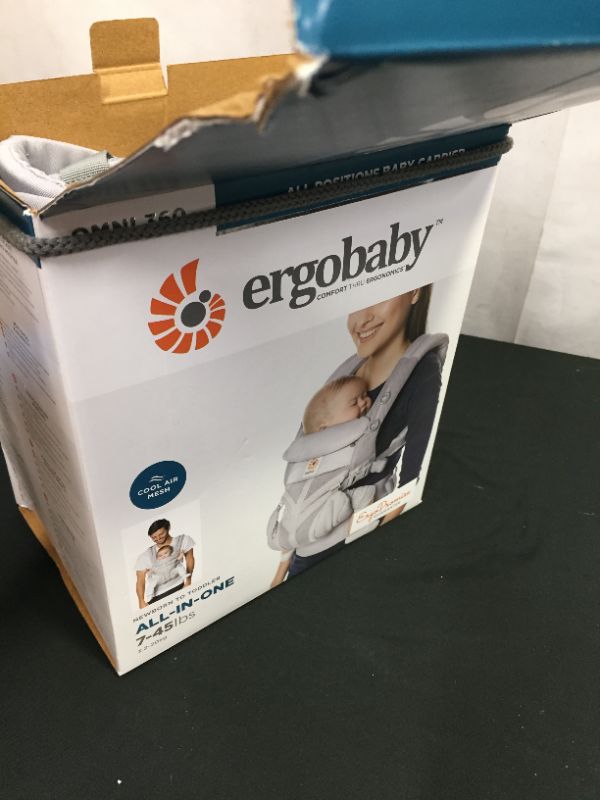 Photo 2 of Ergobaby Omni 360 Cool Air Mesh All Carry Positions Baby Carrier - Pearl Gray