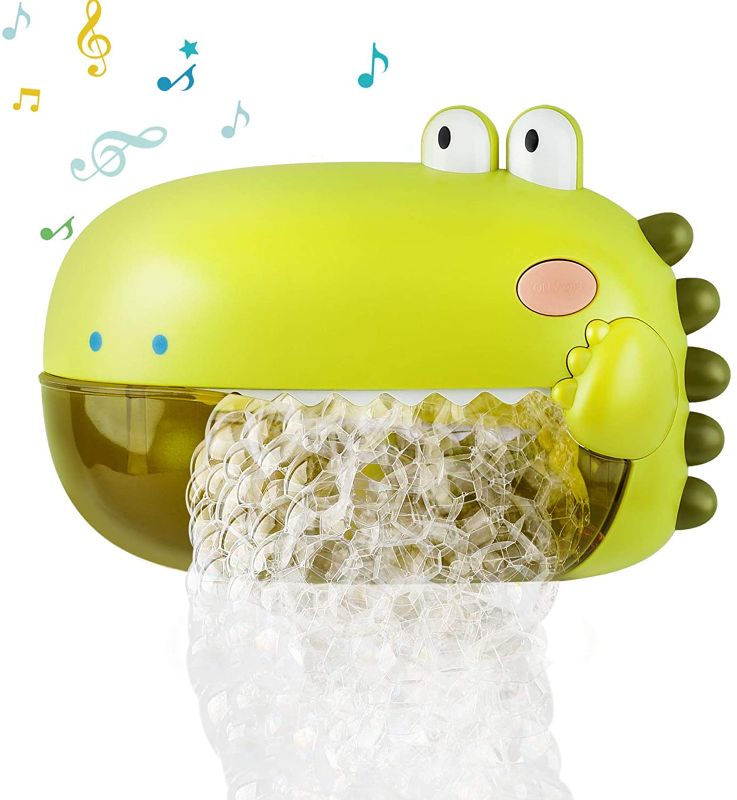 Photo 1 of bath toys dinosaur bubble machine  