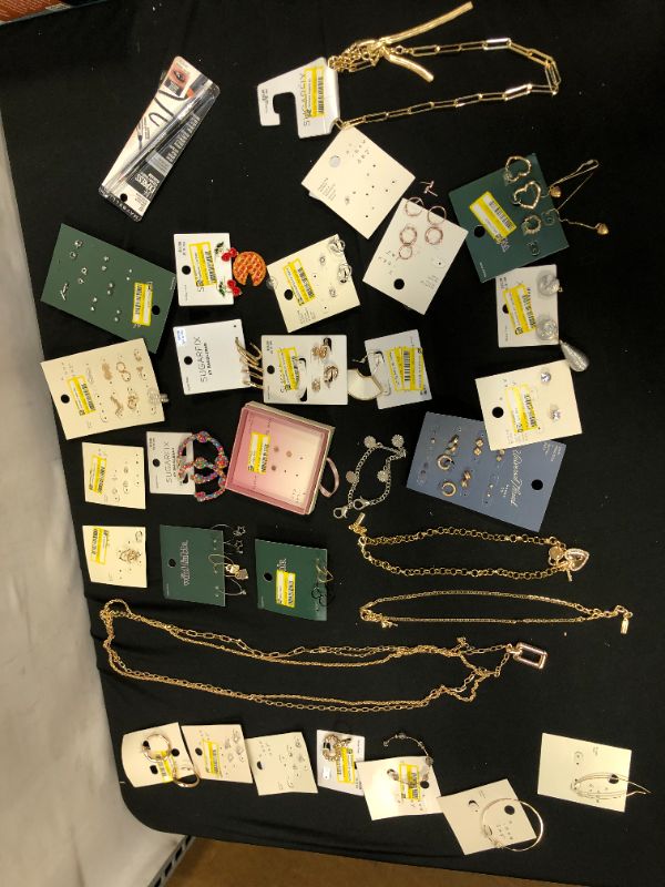 Photo 2 of Various Jewelry Items, Some have missing pairs or parts SOLD AS IS 