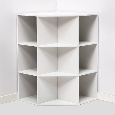 Photo 1 of Corner Cube Bookshelf White  Room Essentials