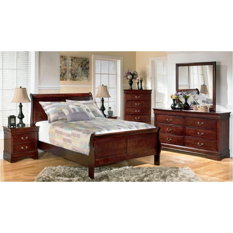 Photo 1 of B37655 Ashley Furniture Alisdair  Dark Brown Full Sleigh Bed