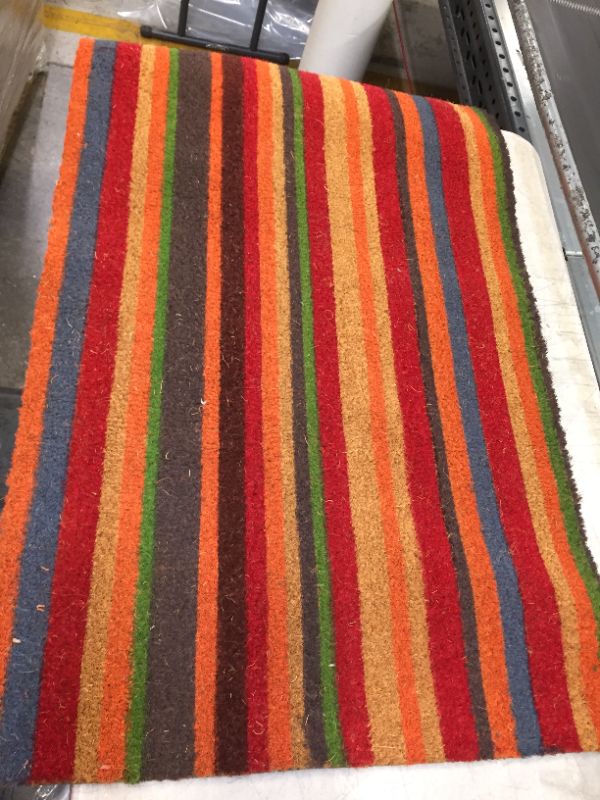 Photo 1 of Calloway Mills 103082436 Palisades Stripe Doormat 24" x 36"
