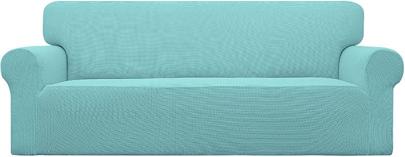 Photo 1 of Blue Stretch Slip On Sofa Cover 
