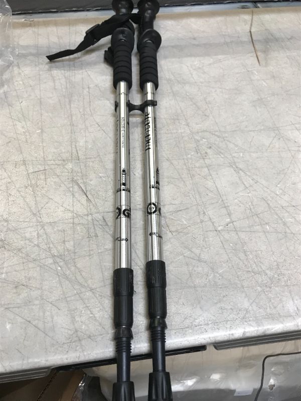 Photo 2 of TheFitLife Nordic Walking Trekking Poles - 2 Pack with Antishock and Quick Lock System, Telescopic, Collapsible, Ultralight for Hiking, Camping, Mountaining, Backpacking, Walking, Trekking
