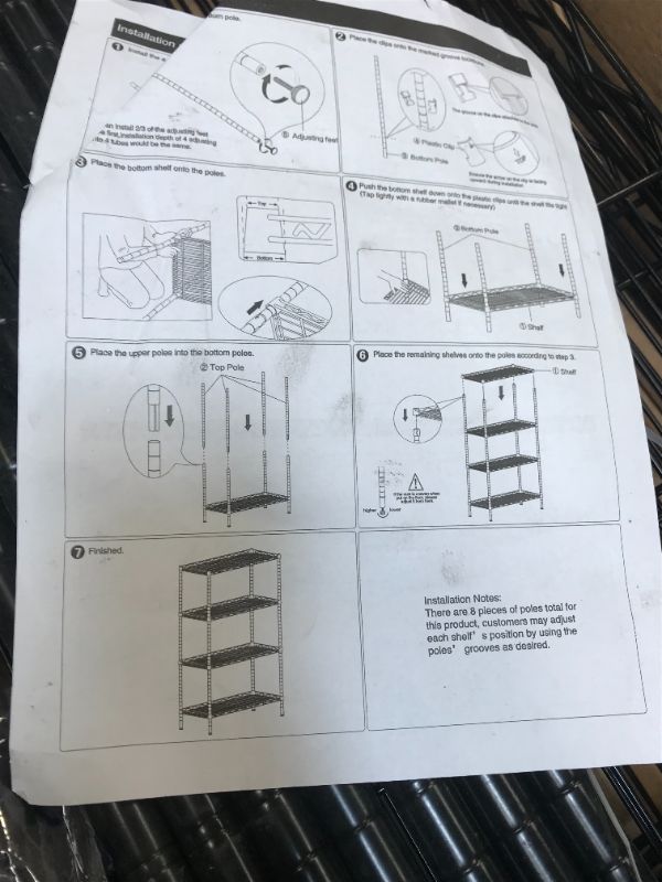 Photo 1 of 4 Tier Wire Rack Shelf