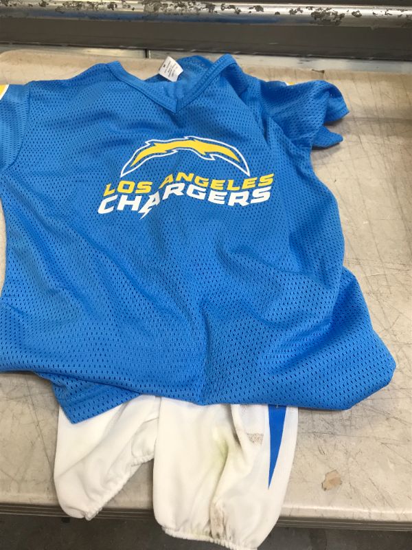 Photo 3 of Franklin Kids Los Angeles Chargers Helmet Clothes Sz M