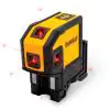 Photo 1 of 165 ft. Red Self-Leveling 5-Spot & Horizontal Line Laser Level with (3) AA Batteries & Case
