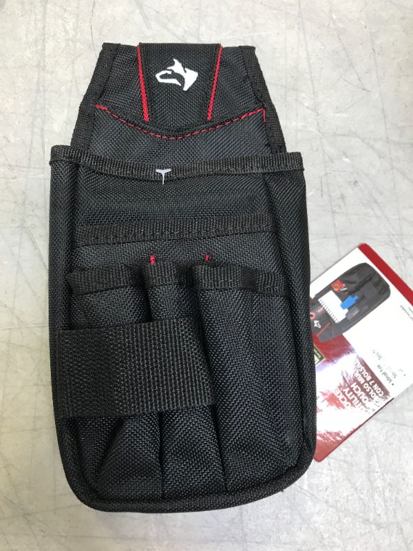 Photo 1 of Husky 7-Pocket Black Utility Tool Pouch	