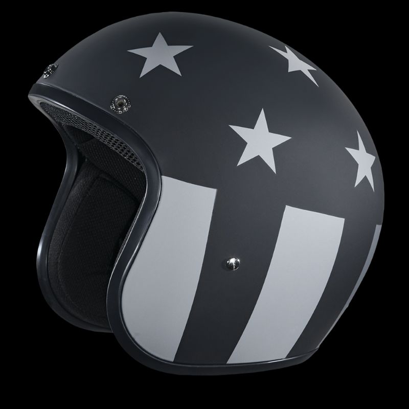 Photo 1 of used--DAYTONA CRUISER 3/4 OPEN FACE D.O.T. HELMET - CAPTAIN AMERICA STEALTH