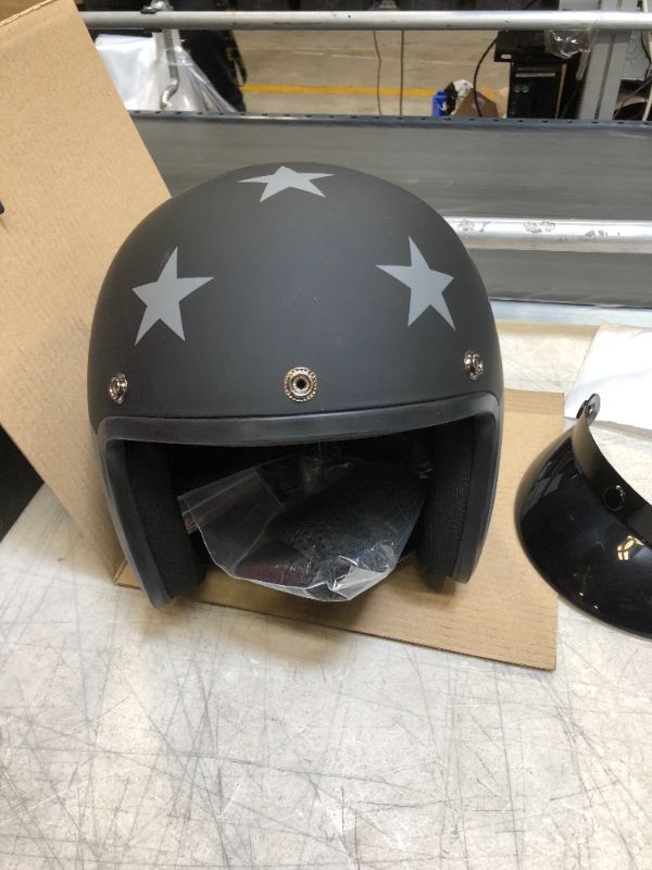 Photo 5 of used--DAYTONA CRUISER 3/4 OPEN FACE D.O.T. HELMET - CAPTAIN AMERICA STEALTH