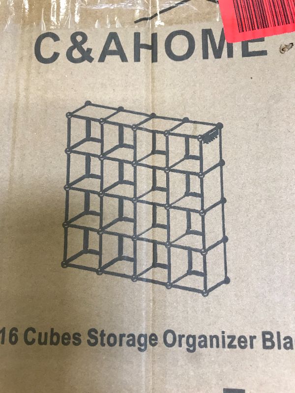 Photo 2 of 16 Cubes Storage Organizer Black 