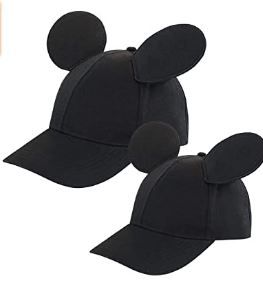 Photo 1 of Disney Mickey Mouse Ears Hat, Set of 2 for Daddy and Me, Matching Adult and Little Boy Baseball Caps (4-8 years)
