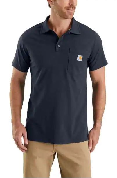 Photo 1 of FORCE RELAXED FIT MIDWEIGHT SHORT-SLEEVE POCKET POLO size M 
