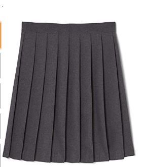 Photo 1 of French Toast Girls' Pleated Skirt size 12 heathered grey 
