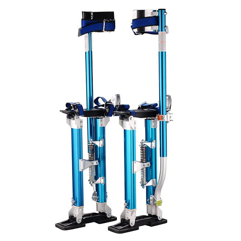 Photo 1 of 1117 Pentagon Tool "Tall Guyz" Professional 18"-30" Blue Drywall Stilts For Sheetrock Painting or Cleaning
