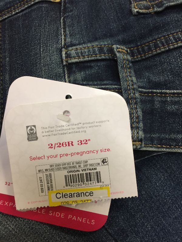 Photo 2 of Maternity Jeans SZ 2/26R 32 in