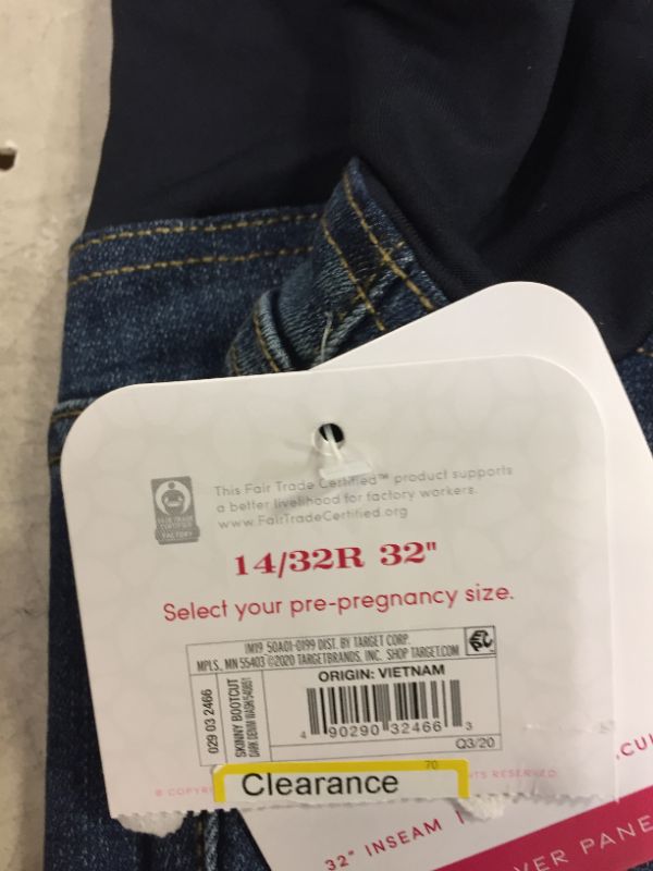 Photo 2 of Maternity Jeans SZ 14/32 32 inch