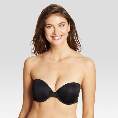 Photo 1 of Maidenform Self Expressions Women's Side Smoothing Strapless Bra SE6900 - Black 38C