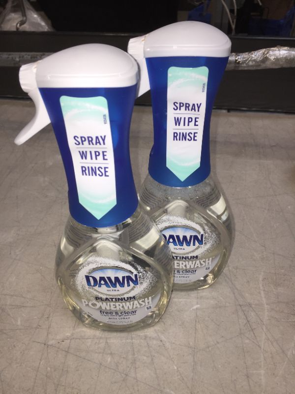 Photo 2 of 2 PACK Dawn Platinum Powerwash Spray Free & Clear Starter Kit - 16 fl oz
