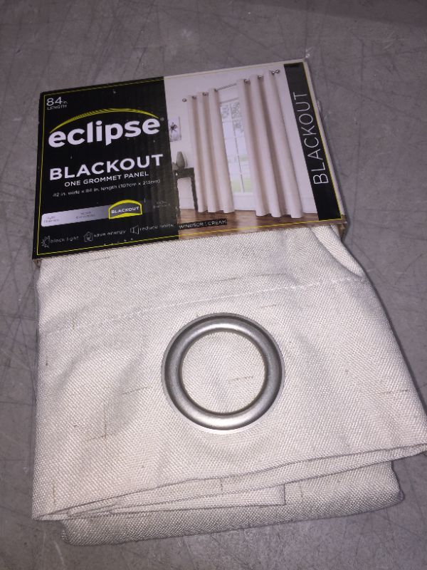 Photo 1 of 42"x84" Windsor Blackout Curtain Panel Cream - Eclipse