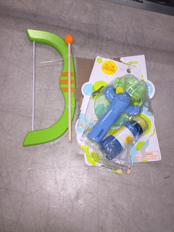 Photo 1 of KIDS TOYS BOW AND ARROW, BUBBLES