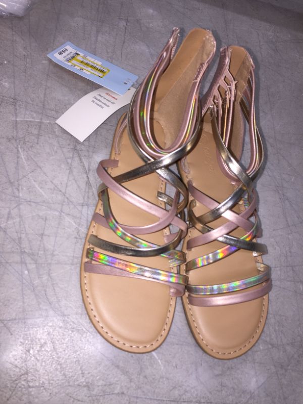 Photo 1 of Girls' Dion Gladiator Ankle Strap Sandals - Cat & Jack 2, MultiColored