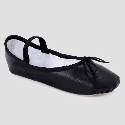 Photo 1 of Freestyle by Danskin Girls' Ballet Slippers - BLACK 1
