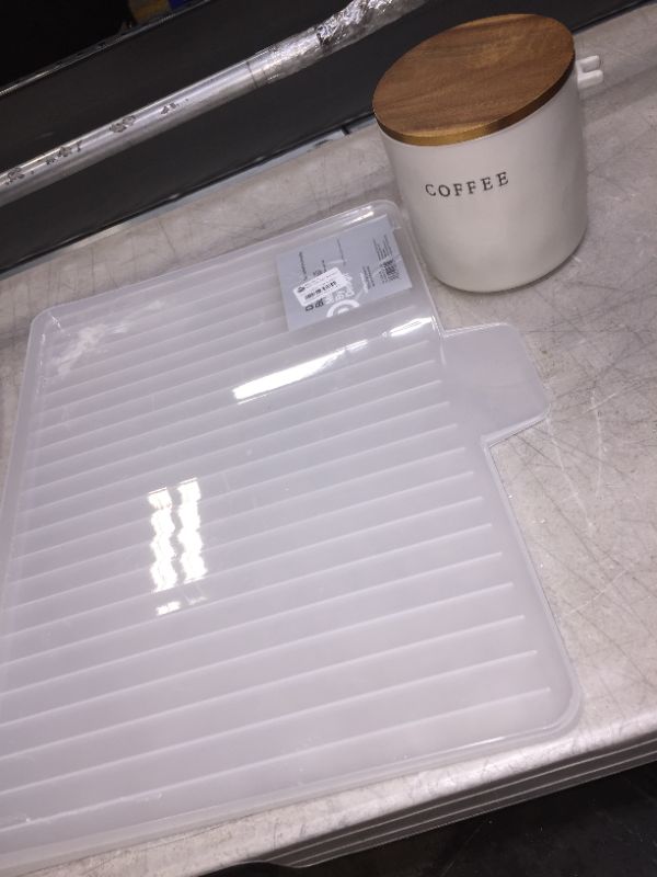 Photo 1 of Dish Drying Rack Drainboard - Made By Design AND COFFEE GROUNDS STORAGE JAR