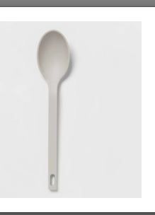 Photo 1 of 5 pc Nylon Solid Kitchen Spoon Gray - Room Essentials	