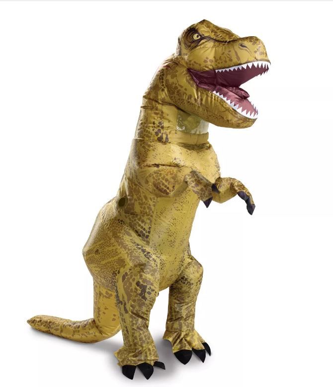 Photo 1 of Adult Jurassic World T-Rex Inflatable Halloween Costume One Size
