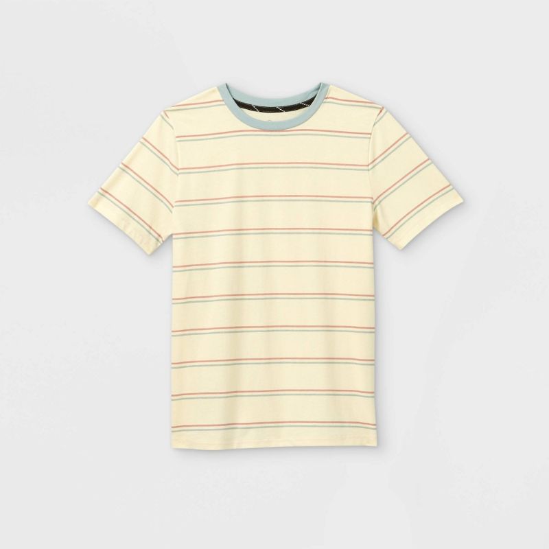 Photo 1 of Boys' Striped Short Sleeve T-Shirt - Art Class-Size: M-SET OF 2 (ITEMS ARE DIRTY FROM EXPOSURE)