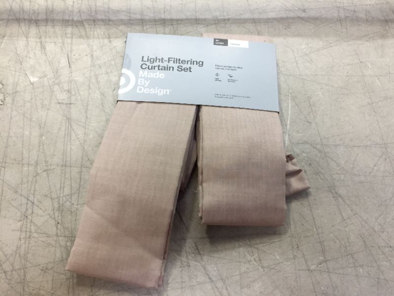 Photo 1 of 2pk 42"x84" Light Filtering Window Curtain Panels Tan - Made By Design-Color Tan
