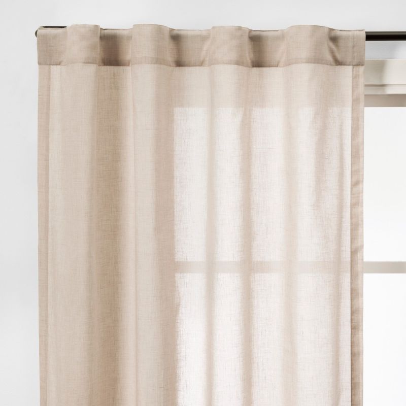 Photo 1 of 2pk 42"x84" Light Filtering Window Curtain Panels Tan - Made By Design-Color Tan