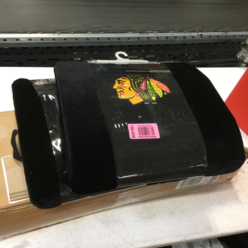 Photo 1 of 2 Chicago Blackhawks NHL LUMBAR SUPPORT pillows for a vehicle