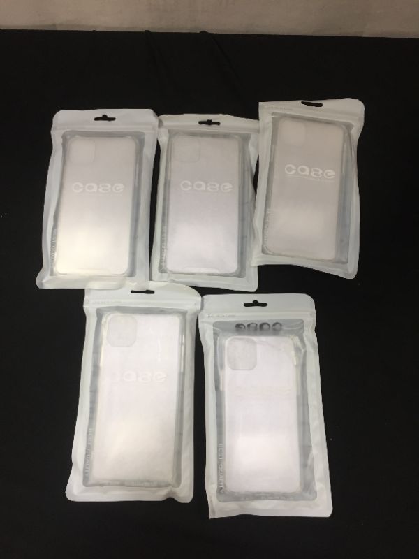 Photo 2 of 5 pack-- clear I phone 11 pro cases 