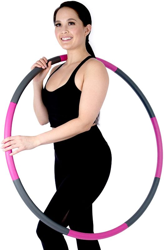 Photo 1 of Exercise Hoop for Adults - Adjustable 8 Sectional Detachable - Soft Padding with Premium Quality - Lose Weight Fast - Workout While Having Fun