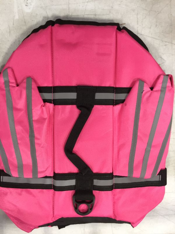 Photo 4 of Fragralley French Bulldog Dog Life Jacket, Pet Life Vest Pink for Small, Middle, Large Size Dogs, Unique Wings Design Doggy Lifesaver Preserver Swimsuit with Handle for Swim, Pool, Beach, Boating size L
