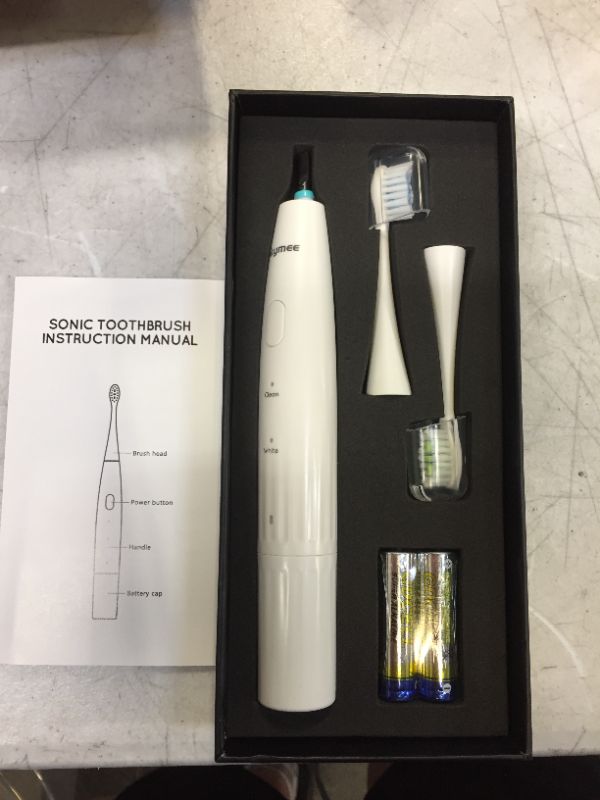 Photo 1 of SKYMEE Sonic Electric Toothbrush with 2 Replacement Heads, Battery Powered Toothbrush for Home and Travel, 2 Models Use with 2 Min Smart Timer and IPX7 Waterproof
