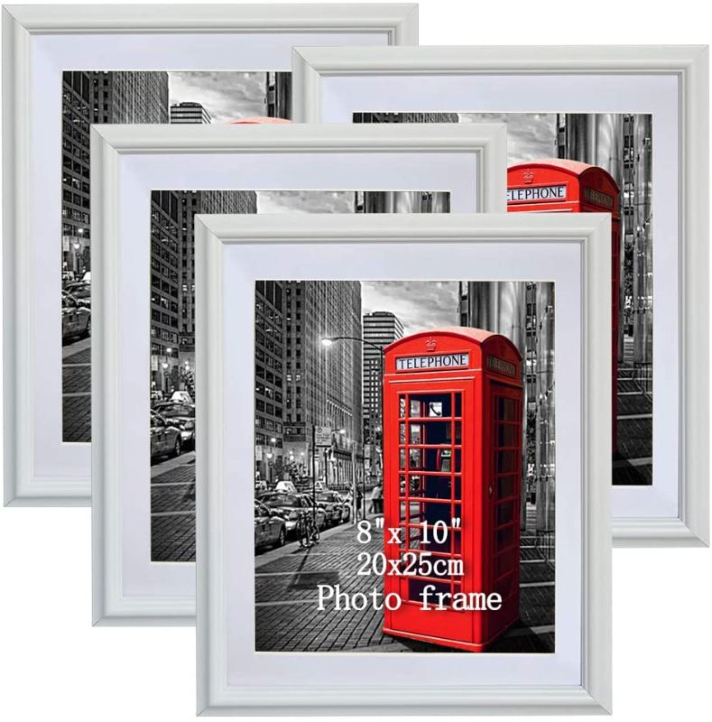 Photo 1 of 8"X10" WHITE PICTURE FRAME-SET OF 4