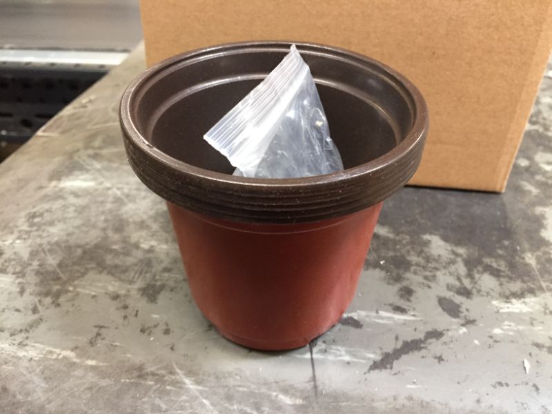 Photo 2 of 200-Pack 4 Inch Plastic Plant Nursery Pots