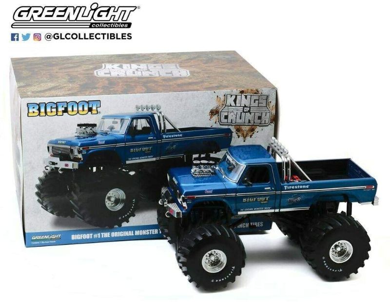 Photo 1 of Kings of Crunch - Bigfoot #1-1974 Ford F-250 Diecast Monster Truck with 66-Inch Tires in 1:18 Scale
