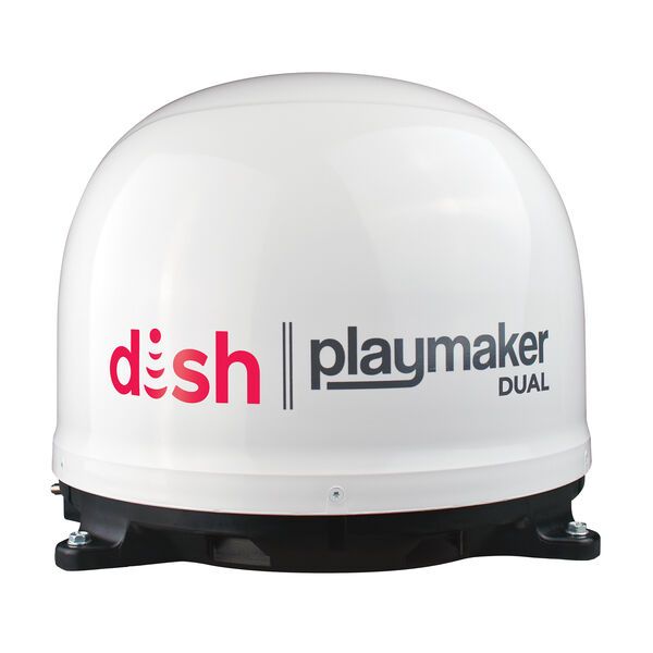 Photo 1 of DISH Playmaker Dual Portable Satellite Antenna, White

