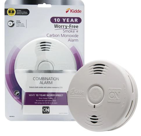 Photo 1 of used---KIDDE 10-Year Worry Free Smoke & Carbon Monoxide Detector, Lithium Battery Powered with Photoelectric Sensor and Voice Alarm
