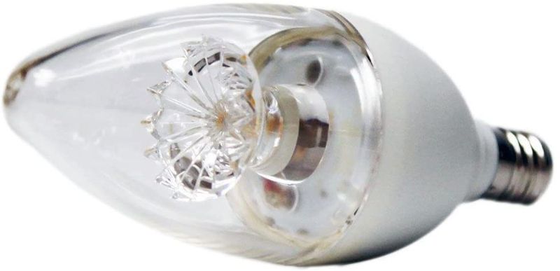 Photo 1 of 2x EcoSmart 60W Equivalent Soft White Clear Dimmable LED Light Bulbs B11 Candelabra Base (3 Pack)
