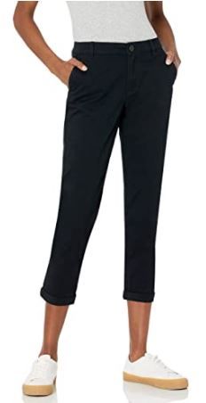 Photo 1 of Amazon Essentials Women's Cropped Girlfriend Chino Pants SIZE 6