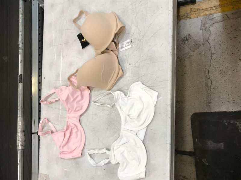 Photo 1 of 3 BRAS PINK AND WHITE SIZE 36D AND BEIGE SIZE 32DD