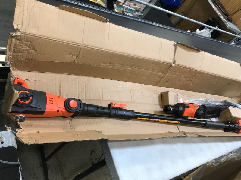 Photo 2 of MAXLANDER 20V CORDLESS POLE SAW AND HEDGE TRIMMER 2 IN 1  