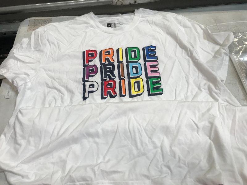 Photo 1 of GLAAD shirt color white size extra extra large 