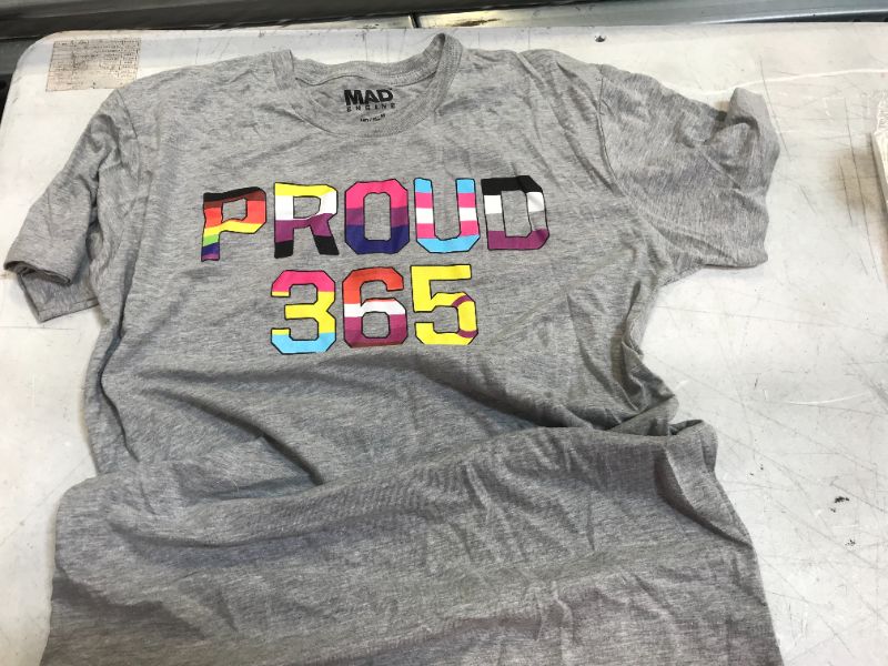 Photo 1 of GLAAD shirt color grey size medium 